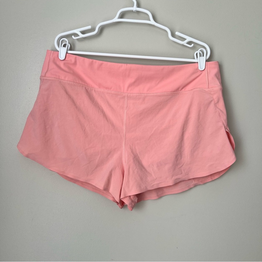 Athleta Women’s Pink High Rise Run With It Shorts Size XL - Picture 1 of 6